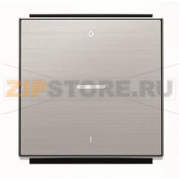 Клавиша для одноклавишных выключателей/переключателей/кнопок с символом "I/O" и линзой подсветки, нержавеющая сталь ABB 2CLA850140A1401