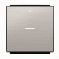 Клавиша для одноклавишных выключателей/переключателей/кнопок с символом "I/O" и линзой подсветки, нержавеющая сталь ABB 2CLA850140A1401