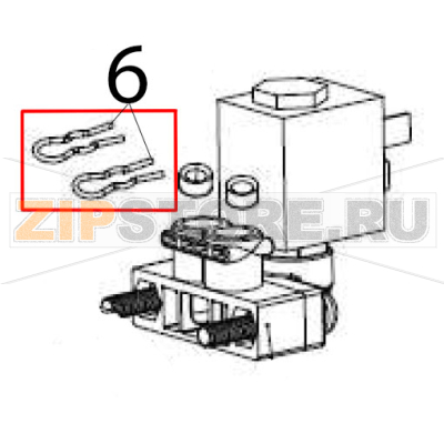 Pipe clamp Hurakan HKN-ME717 Pipe clamp Hurakan HKN-ME717Запчасть на деталировке под номером: 6