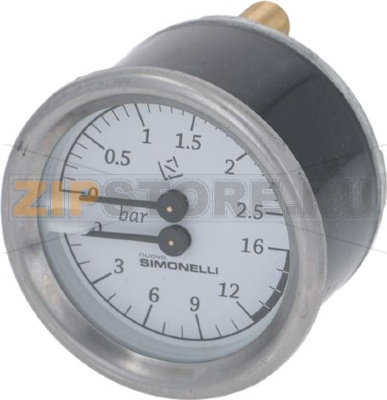 МАНОМЕТР С ДВОЙНОЙ ШКАЛОЙ 2,5:15 1 ШТ. 