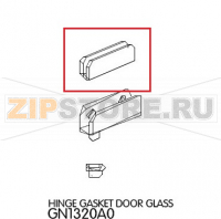 Hinge gasket door glass Unox XL 405