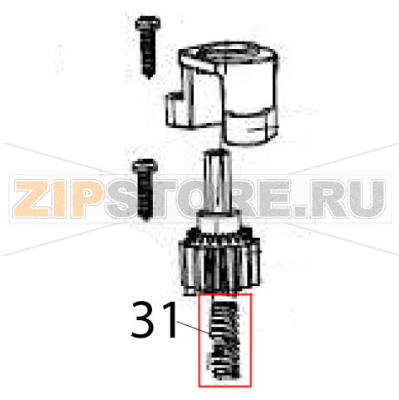 Spring Hurakan HKN-ME717 Spring Hurakan HKN-ME717Запчасть на деталировке под номером: 31