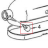 Thumb screw, white KitchenAid 5K5SS