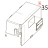 Flat push nut Toshiba TEC B-SX4T-GS20-QM-R
