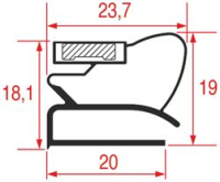 GUARNIZIONE MEZZO BORDO 450x200 mm