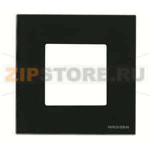 Рамка одноместная, двухмодульная, стекло чёрное ABB 2CLA227100N3101 