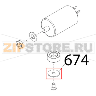 Rondella f. larga DIN9021, D5x20 Sirman Mirra 300 Y09 Rondella f. larga DIN9021, D5x20 Sirman Mirra 300 Y09Запчасть на деталировке под номером: 674