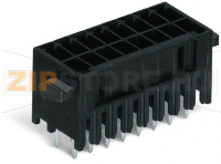 MCS MINI HD Вилка THT, 2-рядн.; 0.8 x 0.8 mm solder pin; прямые; 100% защита от неправильного подсоединения; Рычаги; Шаг контактов 3,5 мм; 2 x 6-полюсов; черные Wago 713-1406/037-000