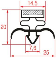 GUARNIZIONE AD INCASTRO 1577x615mm