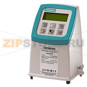 Преобразователь MAG 6000, IP67 / NEMA 4X/6, КОРПУС ИЗ Н.СТ. AISI 316, С ДИСПЛЕЕМ, 115–230V AC 50/60 ГЦ Siemens 7ME6920-1QA10-1AA0 