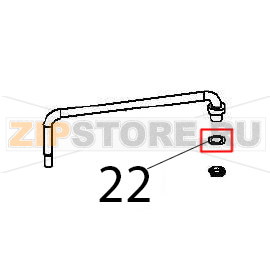 Washer Ø: 22, Ø: 16.2=1.5 CU Angelo Po BX101E Washer Ø: 22, Ø: 16.2=1.5 CU Angelo Po BX101EЗапчасть на деталировке под номером: 22