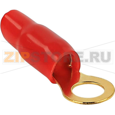 Наконечник кольцевой 6 мм², Ø: 8 мм, красный, 1 шт Kash 24K029 
