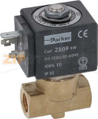 ЭЛЕКТРОМАГНИТНЫЙ КЛАПАН PARKER ДВУХВЕНТИЛЬНЫЙ Ø 1/4&quot; 110В 