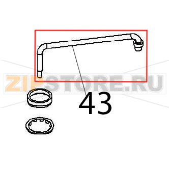 Pipe ass. y Angelo Po FX61E1 Pipe ass. y Angelo Po FX61E1Запчасть на деталировке под номером: 43
