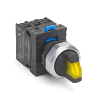 Переключатель 110-230 В, 3 положения, 1НО+1НЗ, IP65, желтый Chint NP8-11XD/335