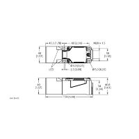 Датчик индуктивный Turck NI40U-CP40-VN4X2