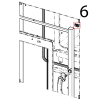 Ovens internal glass coupler Tecnoinox GFB10DS