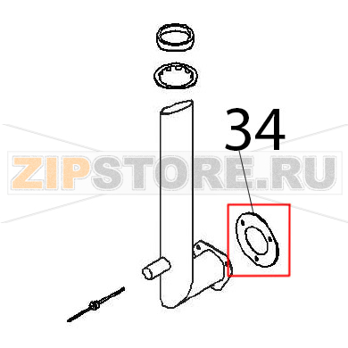 Gasket Angelo Po FX101E1 Gasket Angelo Po FX101E1Запчасть на деталировке под номером: 34