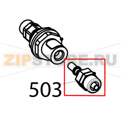 Male rapid connection Tecnoinox GFB10DSL Male rapid connection Tecnoinox GFB10DSLЗапчасть на деталировке под номером: 503