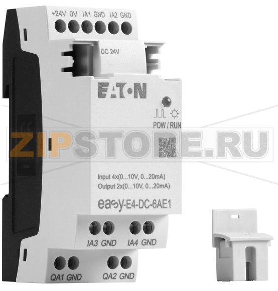 Модуль расширения для easyE4, 24 В пост. тока Eaton EASY-E4-DC-6AE1 