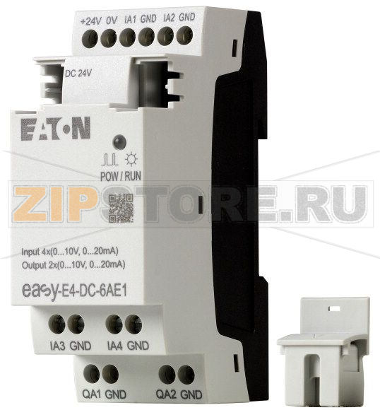 Модуль расширения для easyE4, 24 В пост. тока Eaton EASY-E4-DC-6AE1 