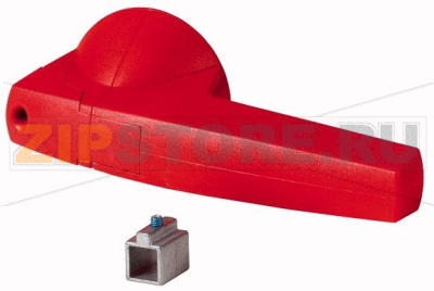 Рукоять для типоразмера 1, прямой монтаж, под ось 8х8, красная Eaton K2AR 