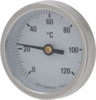 THERMOMETER WHITE ø 52 mm 0-120°C