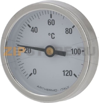 THERMOMETER WHITE ø 52 mm 0-120°C 