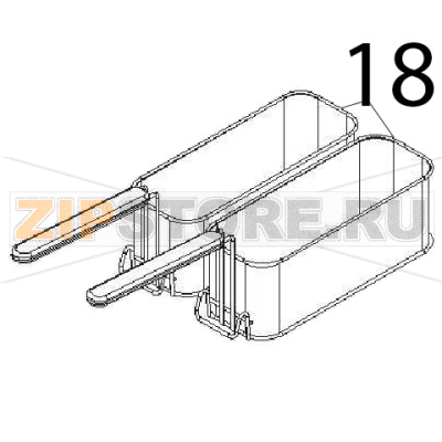 Basket 370x150x120 Angelo Po 091FR1E Basket 370x150x120 Angelo Po 091FR1EЗапчасть на деталировке под номером: 18