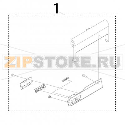 Operation panel assembly TSC CPX4D Operation panel assembly TSC CPX4DЗапчасть на деталировке под номером: 1