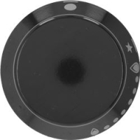 KNOB SOVRANA BLACK ø 36 mm
