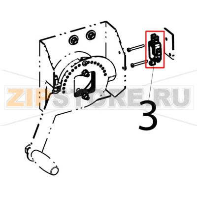 Microswitch Tecnoinox FR43FE7 Microswitch Tecnoinox FR43FE7Запчасть на деталировке под номером: 3