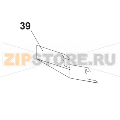 Detachable Filling Skid for Safety Guard,Grid Bear Varimixer AR40 VL-1S                                            Detachable Filling Skid for Safety Guard,Grid Bear Varimixer AR40 VL-1SЗапчасть на сборочном чертеже под номером: 39Название запчасти на датском&nbsp;языке: Detachable Filling Skid for Safety Guard,Grid Bear Varimixer AR40 VL-1S