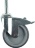 SWIVELLING CASTOR W/PIN W/BRACKET