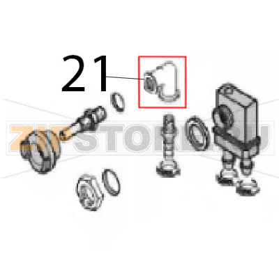 Pipe fitting 1/2&quot; Angelo Po C165D Pipe fitting 1/2" Angelo Po C165DЗапчасть на деталировке под номером: 21