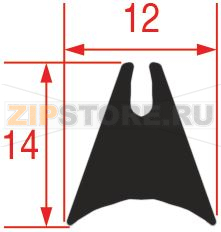 УПЛОТНИТЕЛЬНАЯ РЕЗИНА ДЛЯ СТЕКЛА ПЕЧИ 3253 - 6 М 