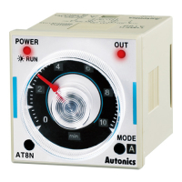 Таймер аналоговый с круговой шкалой, многофункциональный, компактный, 8-контактный разъем Autonics AT8N-1