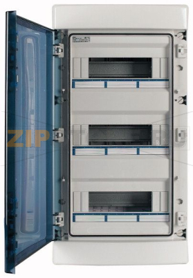 Шкаф навесной IP65, 3 ряда 36 модулей, УФ-стойкий поликарбонат, N/PE клеммы Eaton IKA-3/36-ST-UV 