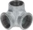 ELBOW FITTING OF CAST IRON ø 1F