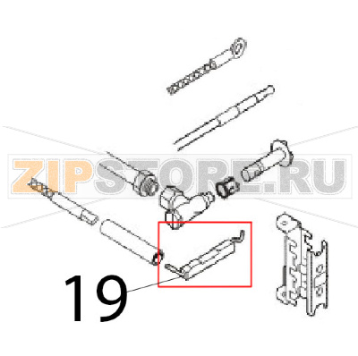 Candeletta accensione Angelo Po 1G1CP2G Candeletta accensione Angelo Po 1G1CP2GЗапчасть на деталировке под номером: 19