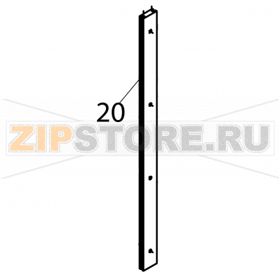 Guia puerta Fagor ECO-200 Guia puerta Fagor ECO-200Запчасть на деталировке под номером: 20Название запчасти Fagor на английском языке: Guia puerta ECO-200.