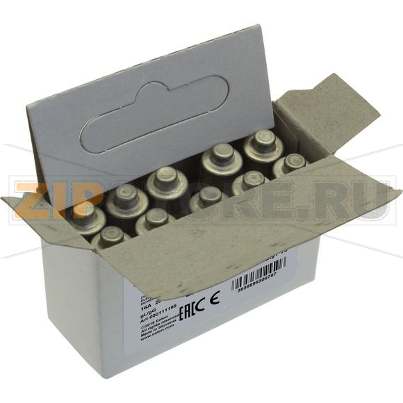 Предохранитель, 16 A, AC 400 В, 50 кА, D01, gL/gG, IEC с задержкой Eaton FUSE-D01 16A T GL/GG 400V 