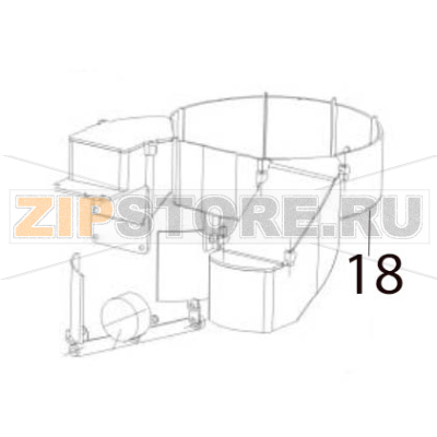 Inner cover Hurakan HKN-IMSD15 Inner cover Hurakan HKN-IMSD15Запчасть на деталировке под номером: 18