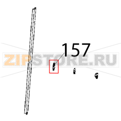 Coperchio per scrocco forno Unox XBC 1005E Coperchio per scrocco forno Unox XBC 1005EЗапчасть на деталировке под номером: 157