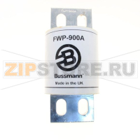Предохранитель, 900 A, AC 700 В, DC 700 В, 200 кА, 89x193 мм, aR, UL Eaton 900AMP 700V AC SEMI-CO