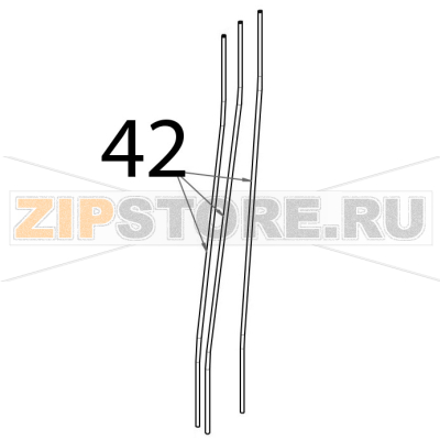 Tubo in polietilene LDPE 8x6 (3x0.68) Tecnoeka KF 1010 A UD Tubo in polietilene LDPE 8x6 (3x0.68) Tecnoeka KF 1010 A UDЗапчасть на деталировке под номером: 42