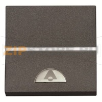 Механизм одноклавишной кнопки, двухмодульный, антрацитовый ABB 2CLA220400N1801