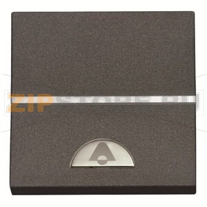 Механизм одноклавишной кнопки, двухмодульный, антрацитовый ABB 2CLA220400N1801 