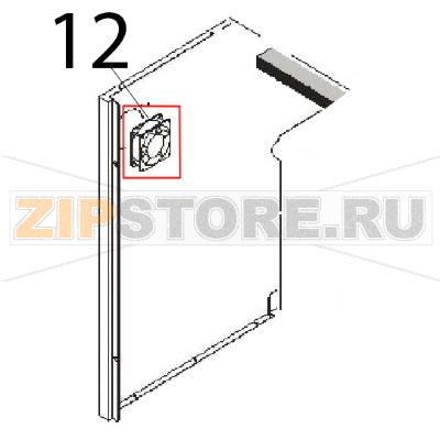 Fan 20 W, 120 mm Angelo Po FM1221E1 Fan 20 W, 120 mm Angelo Po FM1221E1Запчасть на деталировке под номером: 12