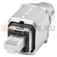 IE FastConnect RJ45 Plug PRO; IP65; FastConnect; IE; RJ45 Push-pull connector for on-site Installation on IE FC TP Cable 2x2; and IE FC TP Cable 4x2; Metal enclosure (packing unit 1 connector) Siemens 6GK1901-1BB21-6AA0
